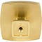 Jeffrey Alexander 1-3/4" Overall Length Brushed Gold Square Renzo Cabinet Knob 141L-BG - alternate 6